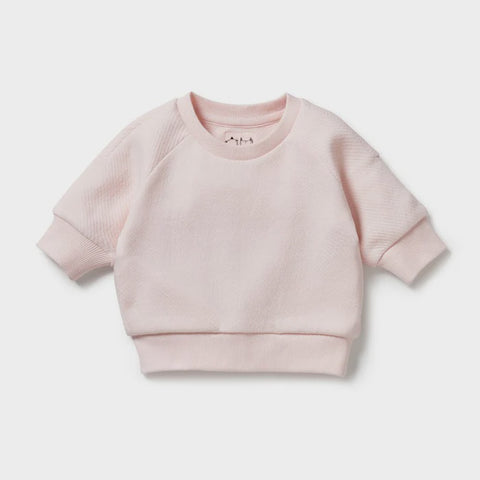 Wilson & Frenchy Organic Quilted Sweat - Pink