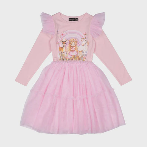 Rock Your Kid Fairy Friends Circus Dress - pink