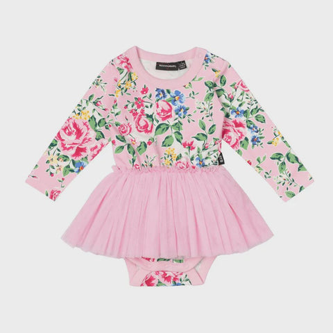 Rock Your Baby Pink Garden Baby Circus Dress - pink floral