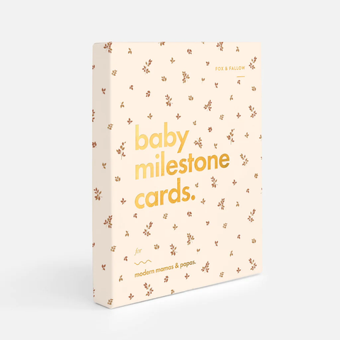 Fox & Fallow - Baby Milestone Cards Broderie