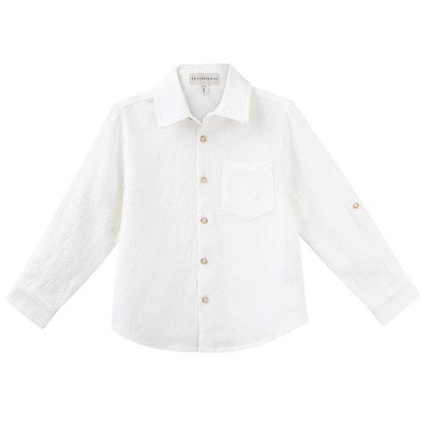 Designer Kidz - Archie Long Sleeved Shirt - Ivory