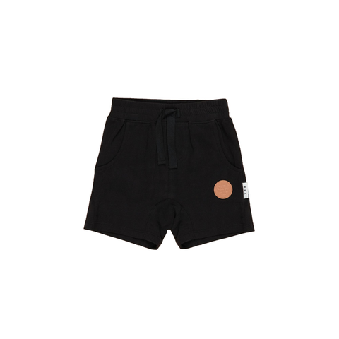 Huxbaby -Black Slouch Shorts - Black