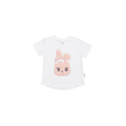 Huxbaby - Fur Bunny T-shirt - White