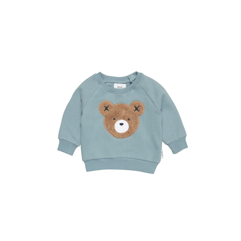 Huxbaby - Furry Huxbear Sweatshirt - Teal
