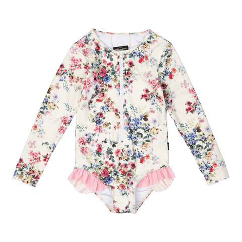 Rock Your Baby - Wild Meadow Long Sleeved One Piece - Floral