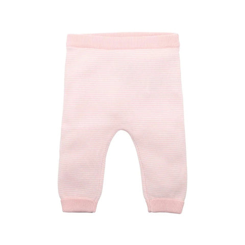 Bebe Baby Ciara Stripe Knitted Leggings - Pink Stripe