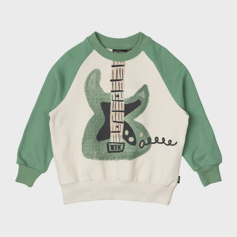 Rock Your Kid Lets Play Sweatshirt - cream/green