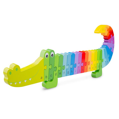 New Classic Toys - Alphabet Rainbow Crocodile Puzzle