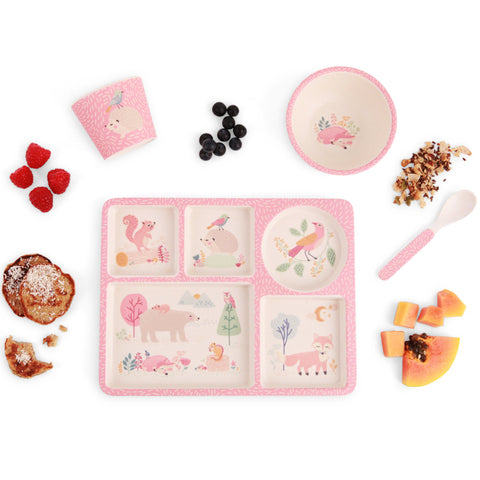 Love Mae - Divided Plate Set-  Woodland Friends