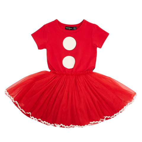 Girls - Santa baby circus dress - red