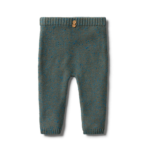 Wilson & Frenchy - baby - Dusty Olive Fleck Knitted Ottoman Legging