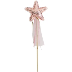 Alimrose Star Wand - Sequin Rose Gold
