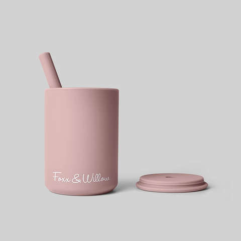 Foxx & Willow - Cup & Straw - Dusty Blush