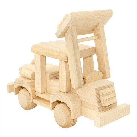 Happy Go Ducky Wooden Toy Bulldozer - Neron