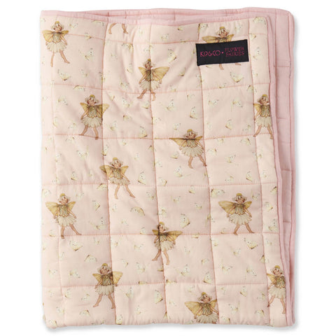 Kip & Co -  Flower Fairies Tiny Daisy Dancer  Quilted Cotton Cot Bedspread