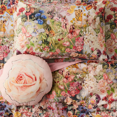 Kip & Co Flower Fairies Sweet Rose Shaped Cushion