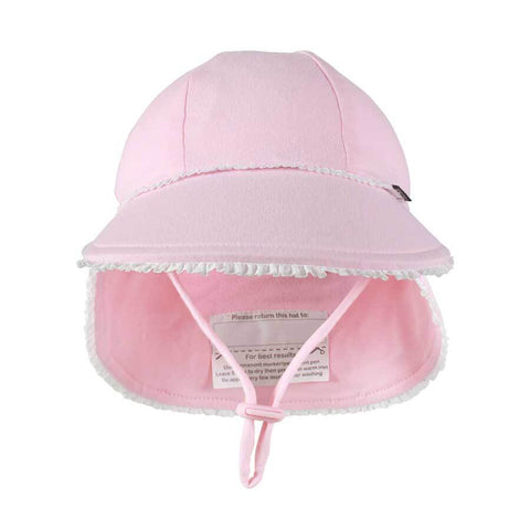 Bedhead Hats - Baby Legionnaire Sun Hat - Ruffle trim - Blush