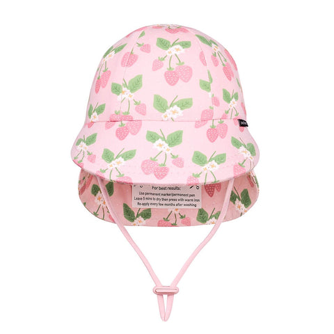 Bedhead Hats -  Leggionnaire  Flap Sun Hat - Strawberry