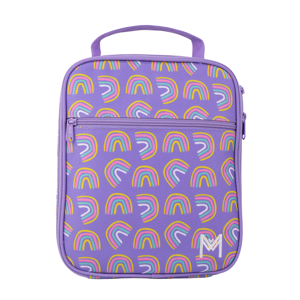 MontiiCo -Large Insulated Lunch Bag Rainbows