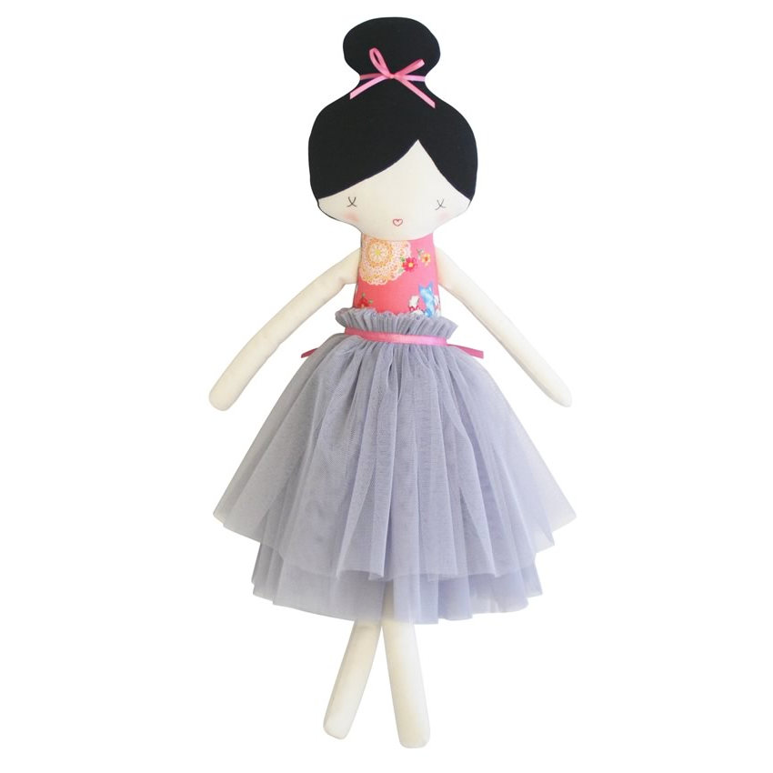 Alimrose Amelie Doll Pink and Grey