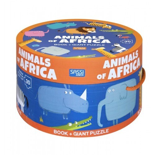 Sassi  - Book & Giant Puzzle - Animals of Africa