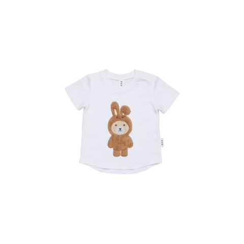 Huxbaby - Bunny Bear T-shirt - White