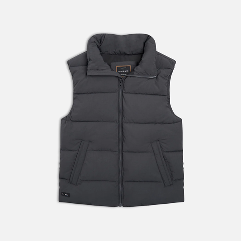 Indie Kids -  Chester Puffer Vest - washed black