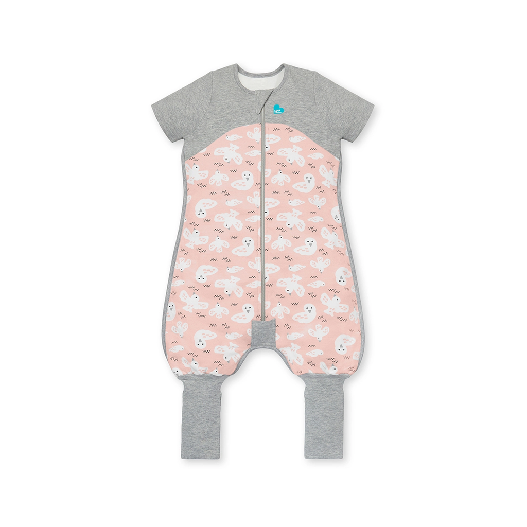 Love To Dream - Organic Sleep Suit 1.0 TOG Pink Doves