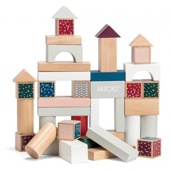 Micki Senses - Wooden Building Blocks - 40pcs