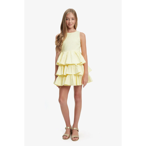 Bardot Junior - Gia Poplin Dress - Canary Yellow