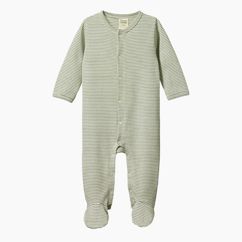 Nature Baby Stretch & Grow - Nettle pinstripe