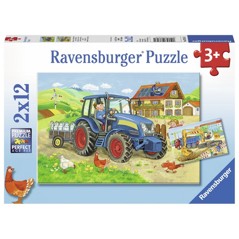 Ravensburger Puzzle - Hard At Work - Tractor