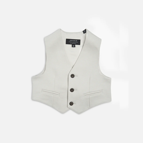 Indie Kids - The Henlow Tailored Vest Baby - Stone