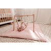 My Little Giggles - Organic Cotton Play Blanket/ Cot Quilt - Dusty Pink