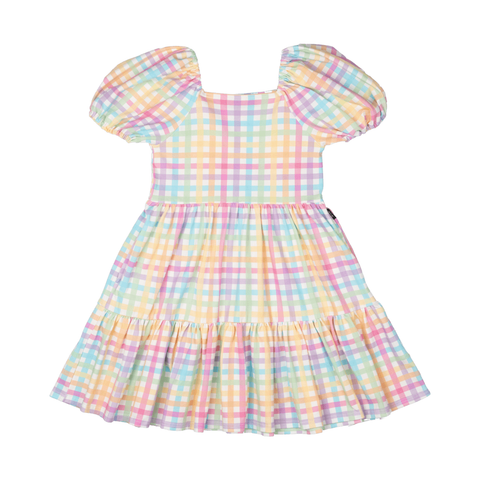 Rock Your Baby - Rainbow Plaid Dress - Multi