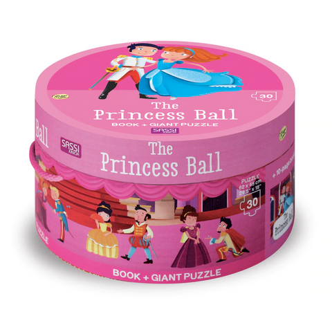 sassi - book & giant puzzle - the princess ball