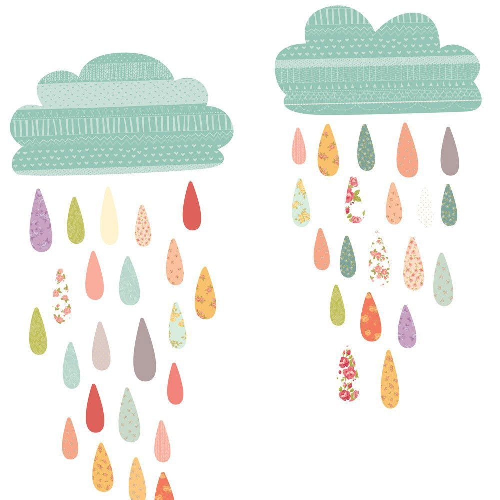 Love Mae - Fabric Decals- Summer Rain