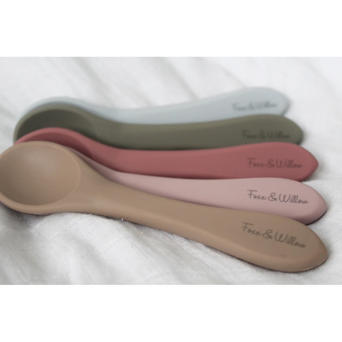 Foxx & Willow - All Silicone Spoon - 2 Pack - Rose